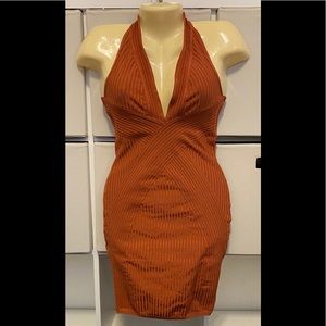 Fashion Nova BodyCon Halter Dress